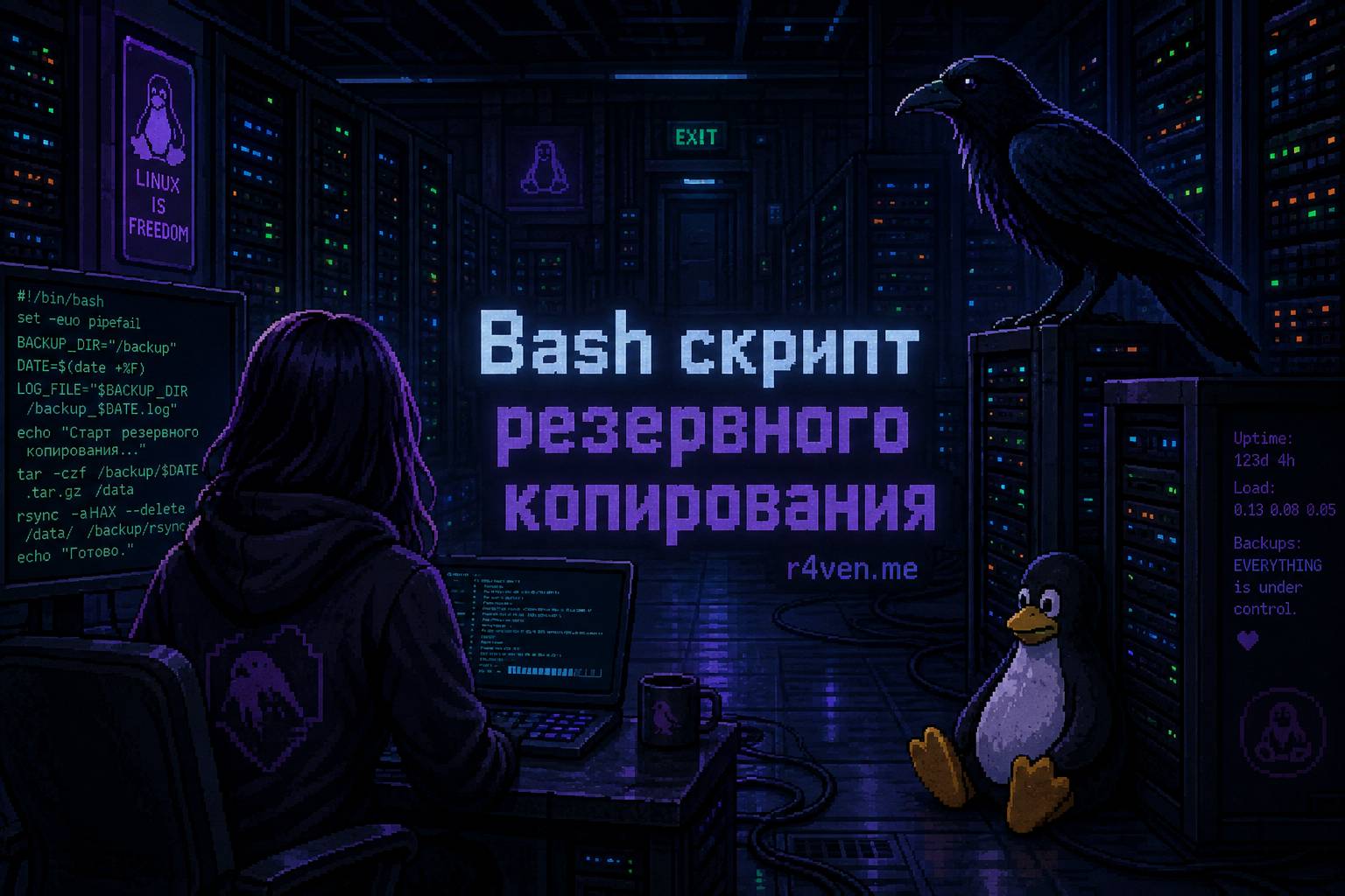 Пишем Bash скрипт для резервного копирования с помощью tar