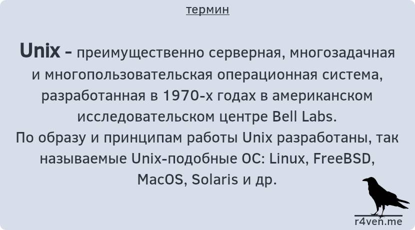 Операционная система Unix 