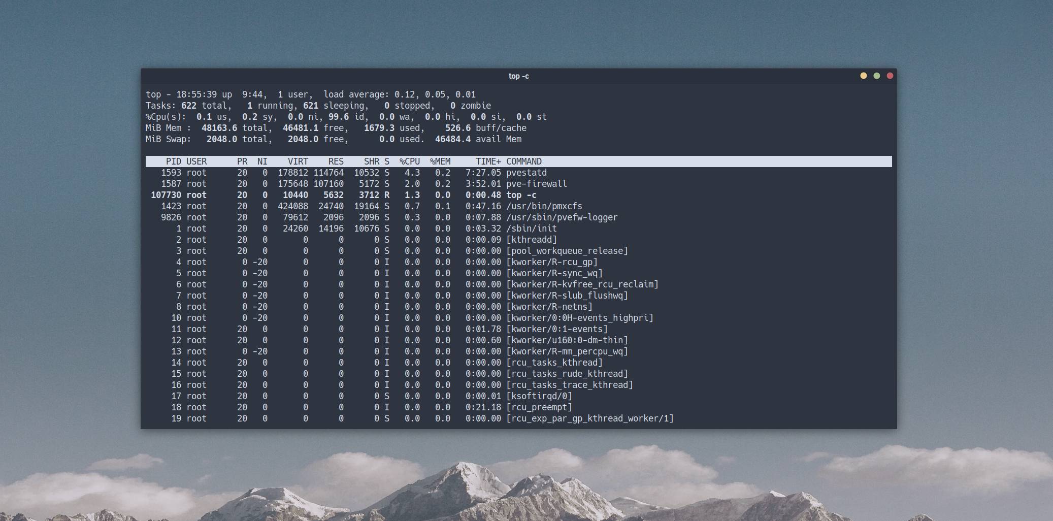 Разбор вывода утилиты top