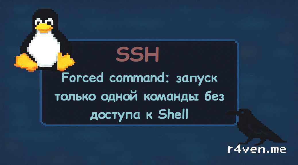 Forced command в SSH: запуск только одной команды без доступа к оболочке