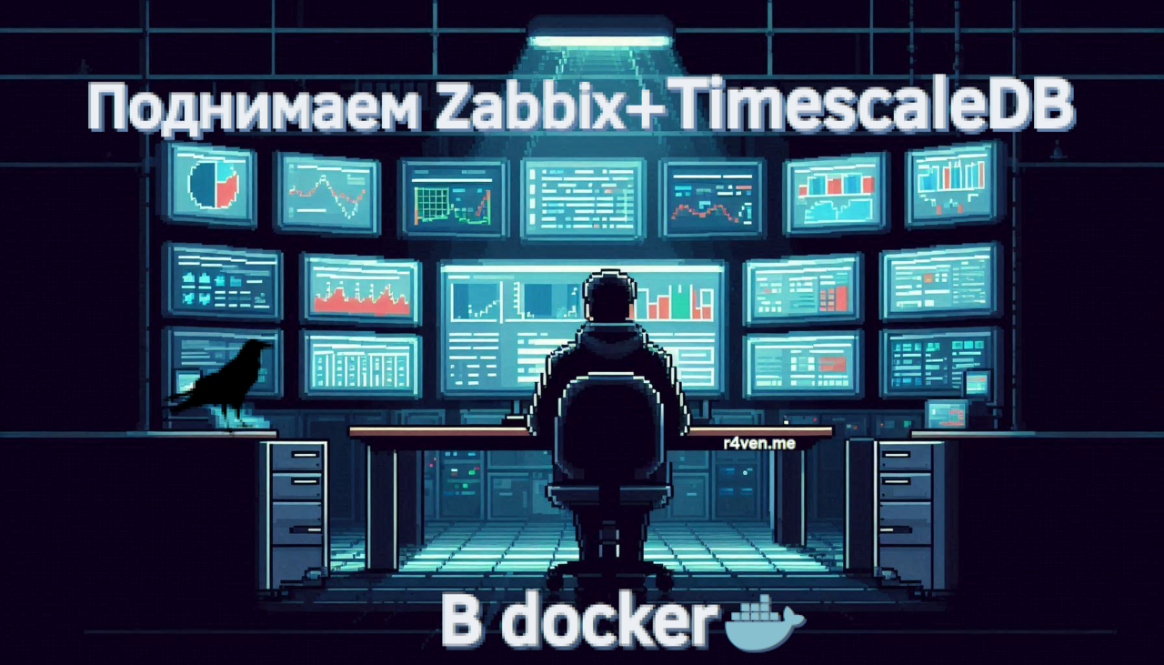 Поднимаем сервер мониторинга Zabbix 7 + TimescaleDB в docker